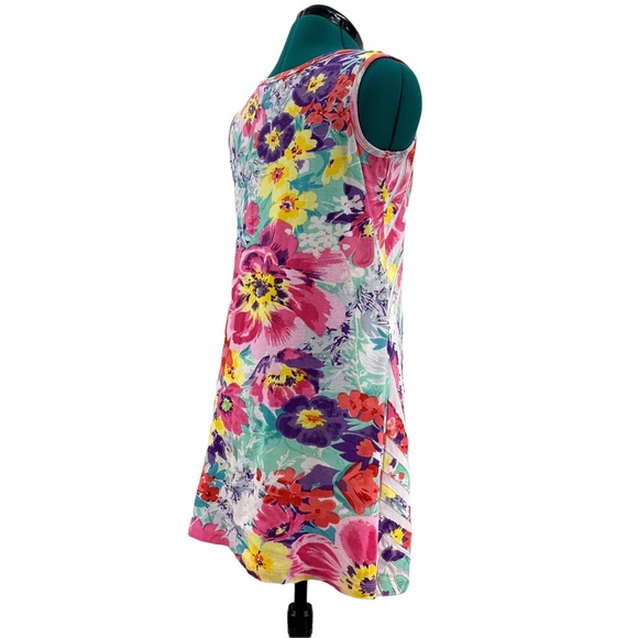 Orange Fashion Village Floral Patterned Cotton Longer Tank, Small - Picture 9 of 16